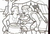 Jacob and Esau Reunite Coloring Page Jacob and Esau Coloring Page