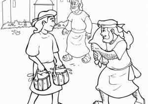 Jacob and Esau Reunite Coloring Page Jacob and Esau Coloring Page