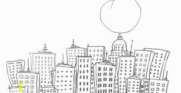 James and the Giant Peach Coloring Page James and the Giant Peach In New York Coloring Page