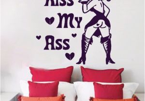 James Bond Wall Mural Betty Boop Kiss My ass Bedroom Wall Mural Art Sticker Transfer Vinyl