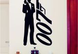 James Bond Wall Mural James Bond Wall Sticker 007 Movie Superhero Posters Boys Room Wall