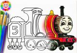 James the Red Engine Coloring Pages Coloring with Thomas and Fiends How to Draw James the Red