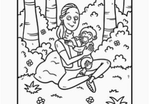 Jane Goodall Coloring Page Jane Goodall Coloring Page Projects to Try Pinterest