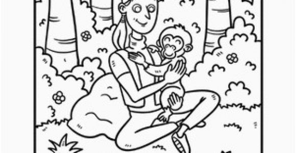 Jane Goodall Coloring Page Jane Goodall Coloring Page Projects to Try Pinterest