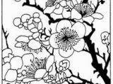 Japanese Cherry Blossom Coloring Pages Color the Flowers Cherry Blossoms Applique Pinterest