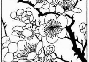 Japanese Cherry Blossom Coloring Pages Color the Flowers Cherry Blossoms Applique Pinterest