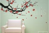 Japanese Cherry Blossom Tree Wall Mural Cherry Blossom Sakura Tree Large Vinyl Wall Decal Sticker