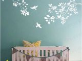 Japanese Cherry Blossom Tree Wall Mural Cherry Blossom Wall Decal Tree Branch Nursery Living