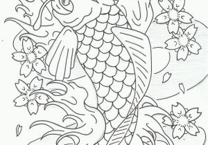 Japanese Koi Fish Coloring Pages Awesome Koi Fish Coloring Sheet Design