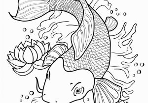 Japanese Koi Fish Coloring Pages Awesome Koi Fish Coloring Sheet Design