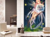 Japanese Murals for Walls Galaxy Anime Girl Wallpaper 3d Japanese Anime Wall Mural Hand Painted Art Cherry Blossom Bedroom Porch sofa Tv Background Hotel Wall Decor Free Hd