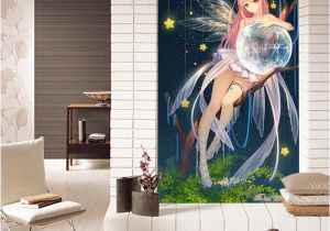 Japanese Murals for Walls Galaxy Anime Girl Wallpaper 3d Japanese Anime Wall Mural Hand Painted Art Cherry Blossom Bedroom Porch sofa Tv Background Hotel Wall Decor Free Hd