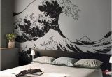 Japanese Murals for Walls Japanese the Great Wave F Kanagawa by Hokusai Wall Decal