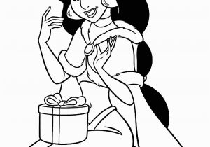 Jasmine Aladdin Coloring Pages Princess Tiana Outline