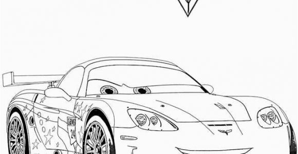 Jeff Gorvette Coloring Page Cars 2 Jeff Corvette Printable Coloring Page