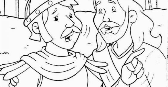 Jesus and the Centurion S Servant Coloring Page Coloring Page Centurion