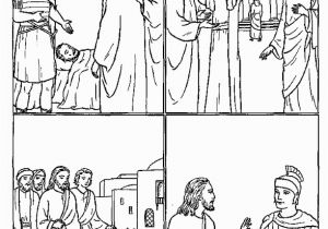 Jesus and the Centurion S Servant Coloring Page Jesus Heals the Centurion S Servant