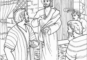 Jesus and Thomas Coloring Pages Jesus Appears to Thomas Coloring Page