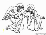 Jesus Boyhood Coloring Pages Angel Gabriel Appears to Mary