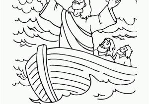 Jesus Calms the Storm Coloring Page Coloring Page for Jesus Calming the Storm Coloring Home