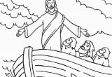 Jesus Calms the Storm Coloring Page Free Printable Jesus Coloring Pages for Kids