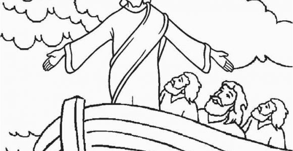 Jesus Calms the Storm Coloring Page Free Printable Jesus Coloring Pages for Kids