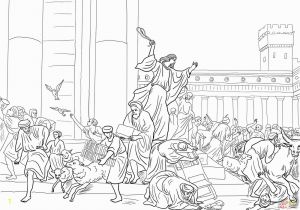 Jesus Clears the Temple Coloring Page Jesus Cleansing the Temple Coloring Page
