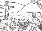 Jesus Coloring Pages Printable Free Disciples Od Jesus Christ Catching Fish Coloring Page