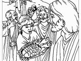 Jesus Feeds the 5000 Coloring Page Feeding the 5000 Coloring Page