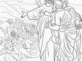 Jesus Feeds the 5000 Coloring Page Jesus Feeds the 5000 Coloring Page