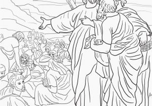 Jesus Feeds the 5000 Coloring Page Jesus Feeds the 5000 Coloring Page
