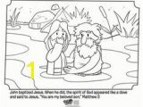 Jesus Getting Baptized Coloring Page 103 Best Bible Coloring Pages Images In 2018
