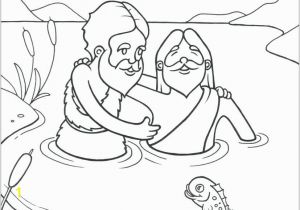 Jesus Getting Baptized Coloring Page Baptism Coloring Pages Free Catholic Jesus Printable Colo