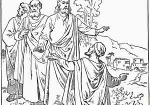 Jesus Heals 10 Lepers Coloring Page Jesus Heals Ten Lepers Coloring Page Coloring Home