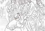 Jesus Heals A Leper Coloring Page Jesus Heals the Leper Coloring Page Free Printable Coloring Pages