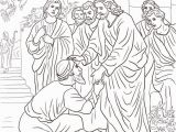 Jesus Heals A Leper Coloring Page Jesus Heals the Leper Coloring Page Free Printable Coloring Pages