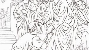 Jesus Heals A Leper Coloring Page Jesus Heals the Leper Coloring Page Free Printable Coloring Pages