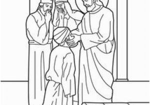 Jesus Heals A Man Born Blind Coloring Page 122 Best Christian Arts Images