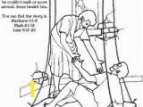 Jesus Heals A Paralyzed Man Coloring Page 35 Best Jesus Heals the Paralytic Man Images