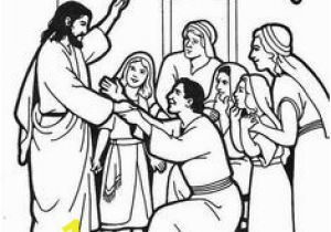 Jesus Heals A Paralyzed Man Coloring Page 540 Best Bible New Testament Colouring Pages Images