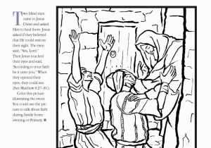 Jesus Heals Coloring Page Coloring Pages