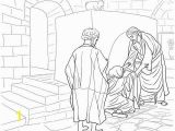 Jesus Heals Coloring Page Jesus Healing Peter S Mother In Law Coloring Page