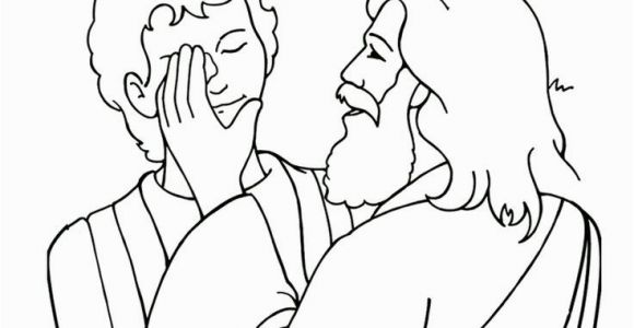 Jesus Heals the Blind Man Coloring Page Free Coloring Pages Printable Jesus Heals the Blind Man