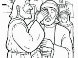 Jesus Heals the Blind Man Coloring Page Healing Coloring Pages at Getdrawings