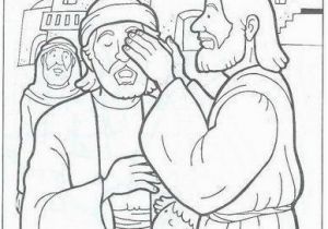 Jesus Heals the Blind Man Coloring Page Healing the Blind Man Bible Coloring Pages