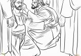 Jesus Heals the Blind Man Coloring Page Jesus Heals A Man Born Blind Coloring Page