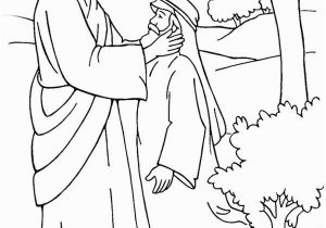 Jesus Heals the Blind Man Coloring Page Jesus Heals A Man with Leprosy Coloring Page Coloring Pages