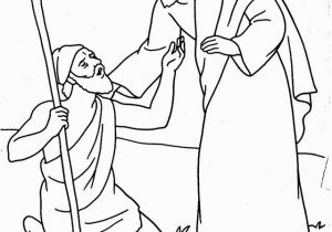 Jesus Heals the Blind Man Coloring Page “the Rule Of God”