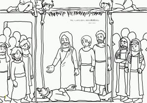 Jesus Heals the Deaf Man Coloring Page Jesus Heals A Man by the Pool Coloring Page Coloring Home