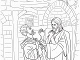 Jesus Heals the Deaf Man Coloring Page Jesus Heals Deaf Mute Coloring Page